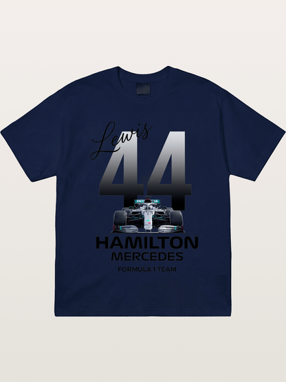 Lewis Hamilton Mercedes 44 Design Gildan T-shirt