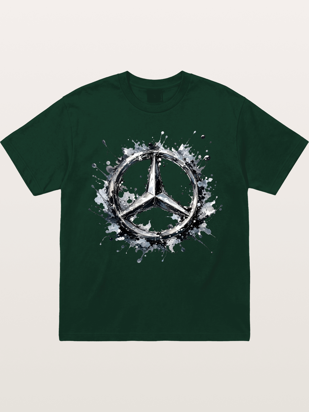 Mercedes Ink Wash Logo Art Gildan T-shirt