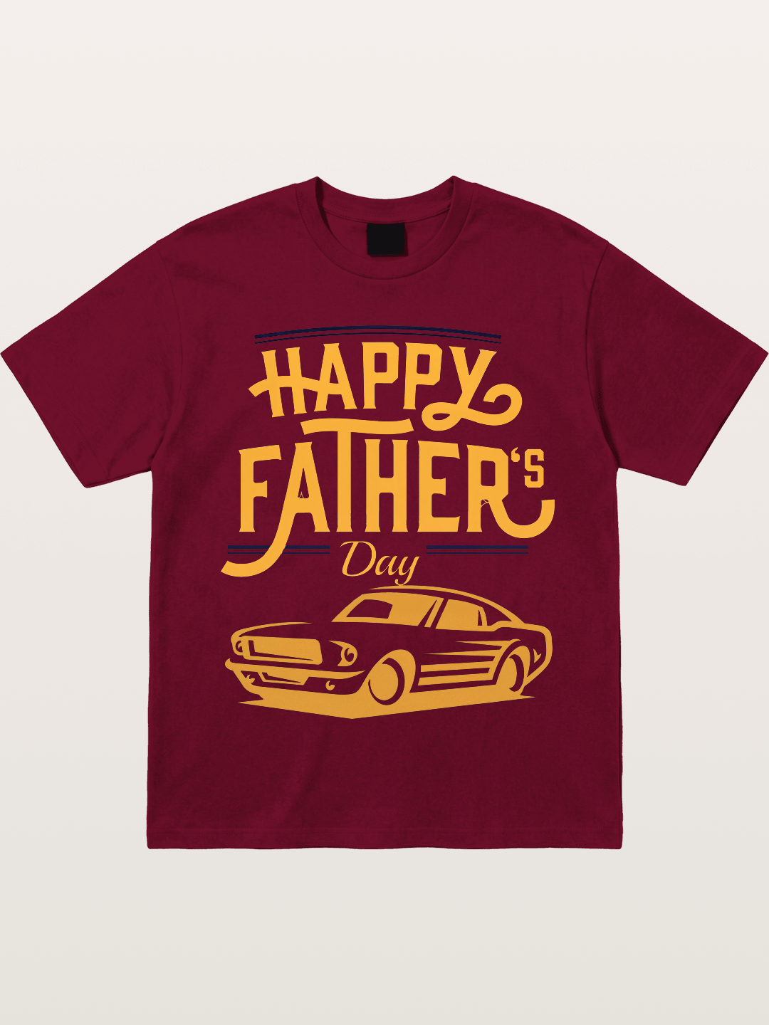 Father's Day Muscle Car Art Gildan T-shirt