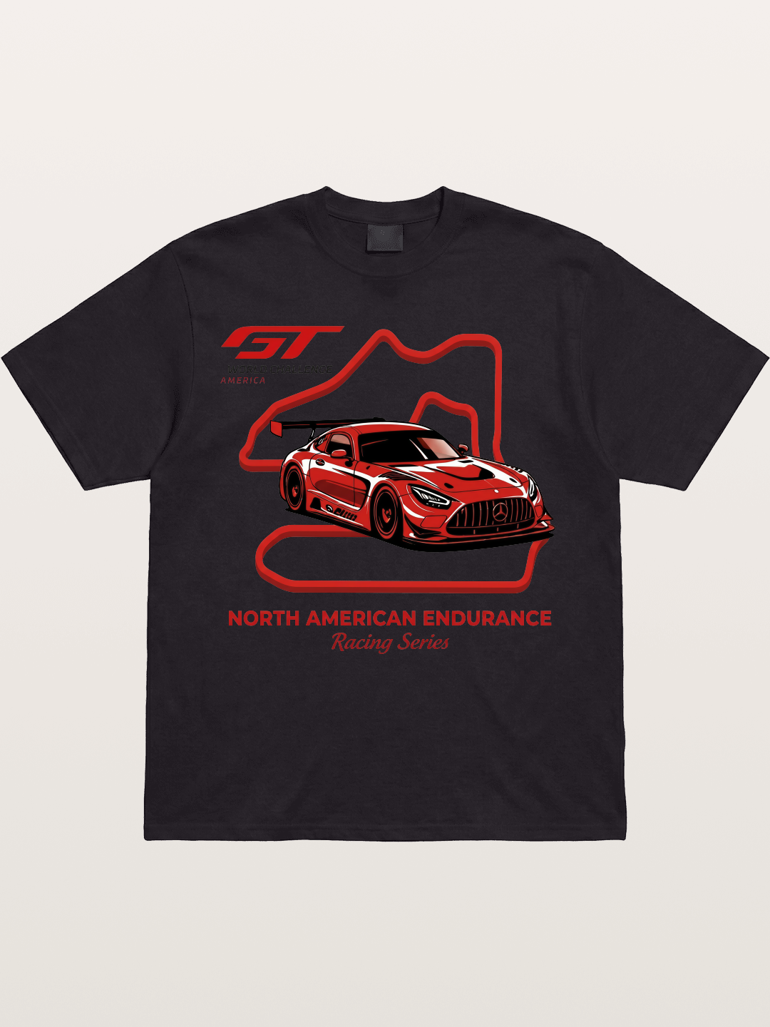 Mercedes AMG GT Race Track Art Gildan T-shirt