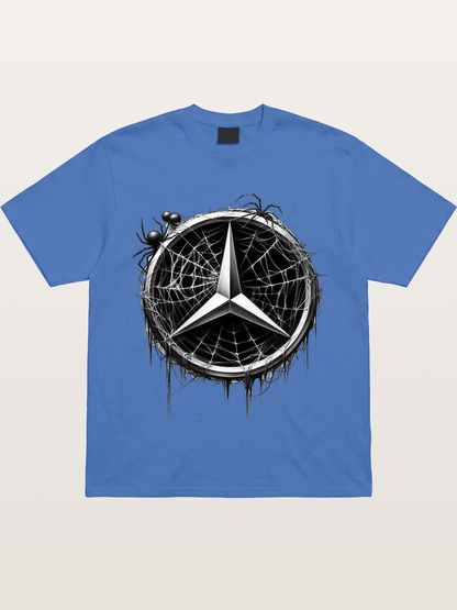 Mercedes Spider Web Logo Art Gildan T-shirt