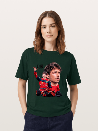 Leclerc Ferrari F1 Collage Art Gildan T-shirt