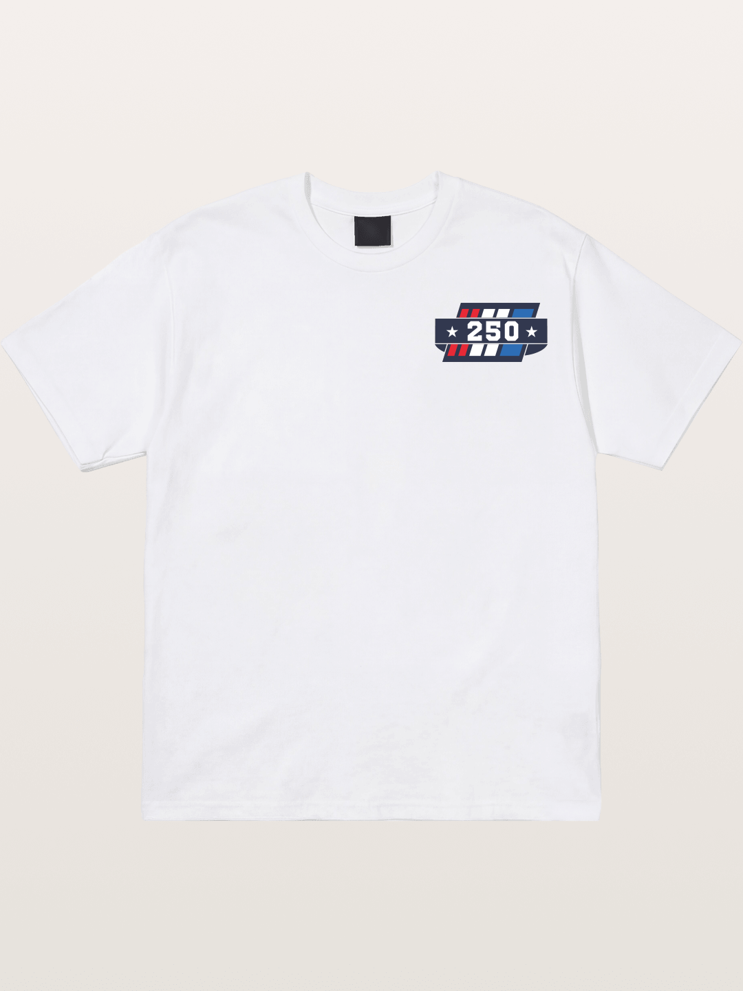 250th Anniversary Star Stripes Badge Cotton T-shirt