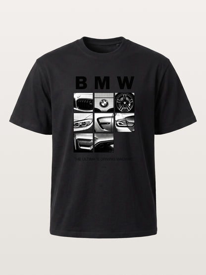 BMW 9 Grid Detail Collage Cotton T-shirt