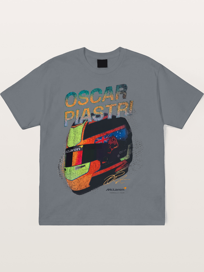 Oscar Piastri McLaren Helmet Cotton T-shirt