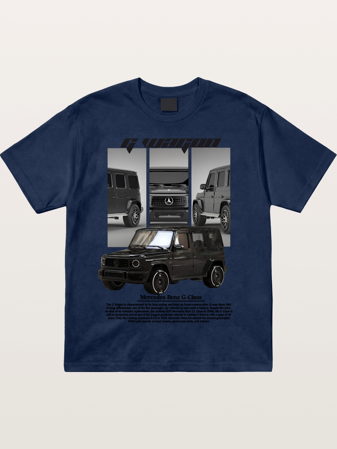 Mercedes G-Wagon Multi Angle View Cotton T-shirt