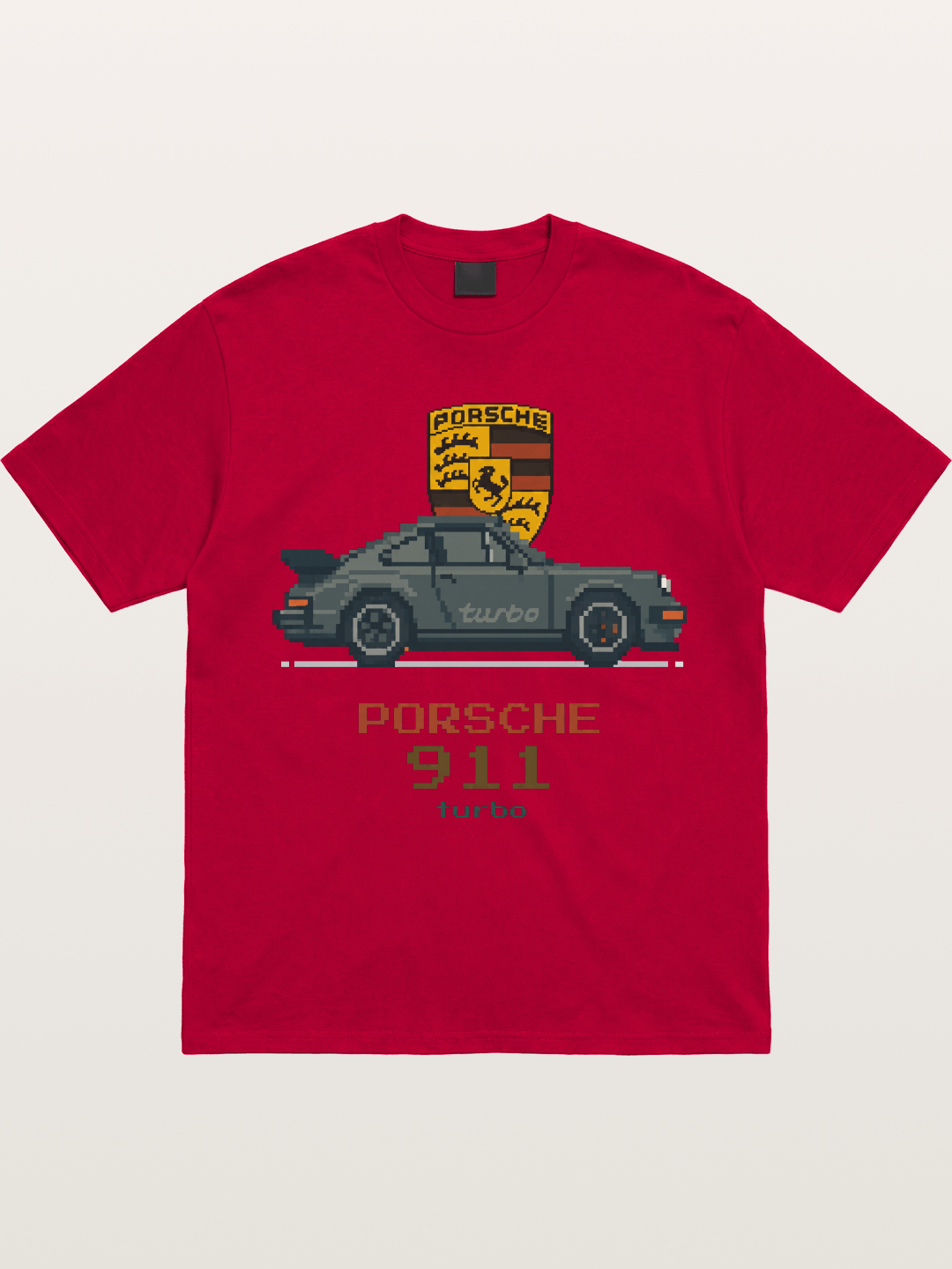 Porsche 911 Turbo Pixel Art Gildan T-shirt