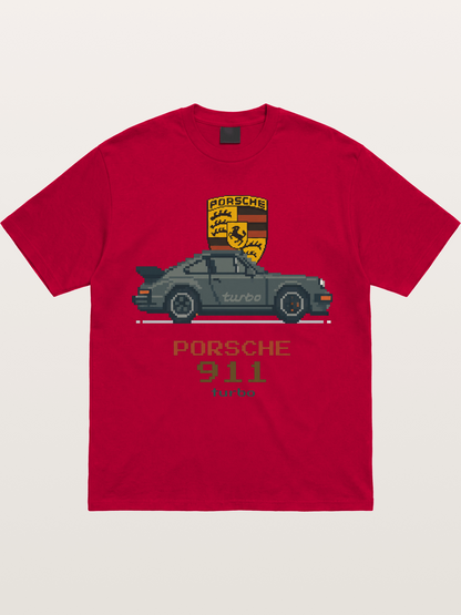 Porsche 911 Turbo Pixel Art Gildan T-shirt