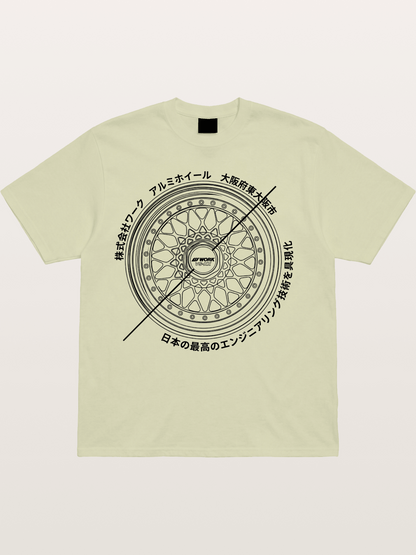 Work Wheel Cotton T-shirt