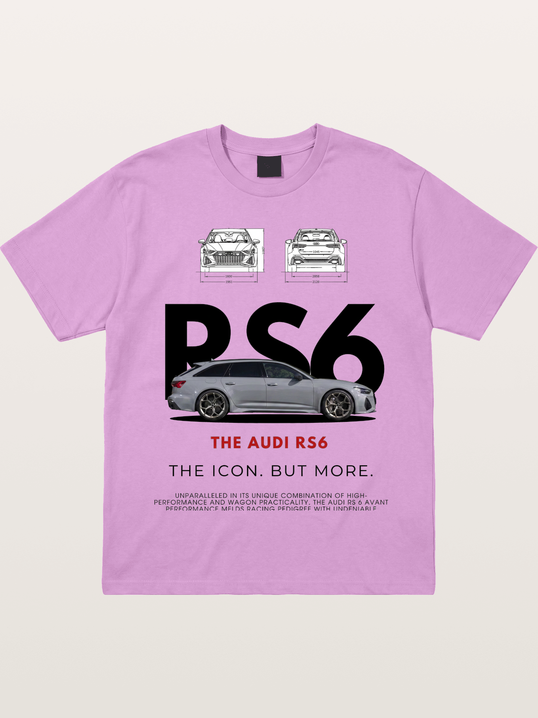 Audi RS6 Avant Poster Art Gildan T-shirt