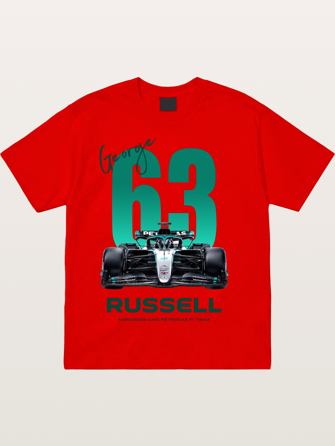 George Russell Mercedes F1 63 Cotton T-shirt