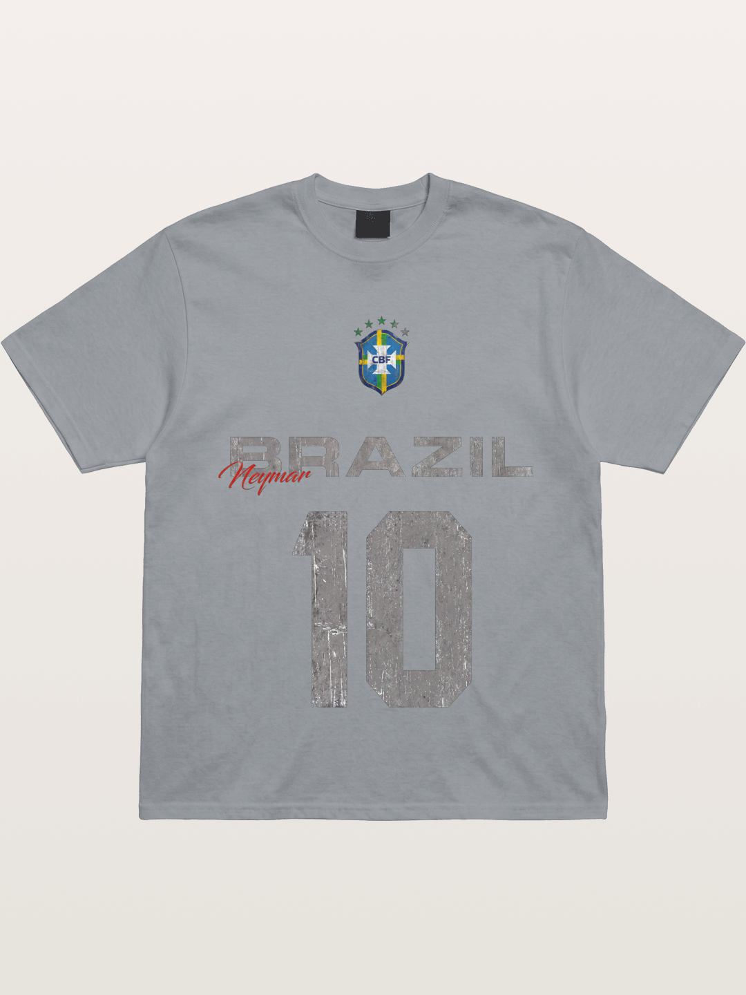Brazil Neymar 10 Vintage Gildan T-shirt