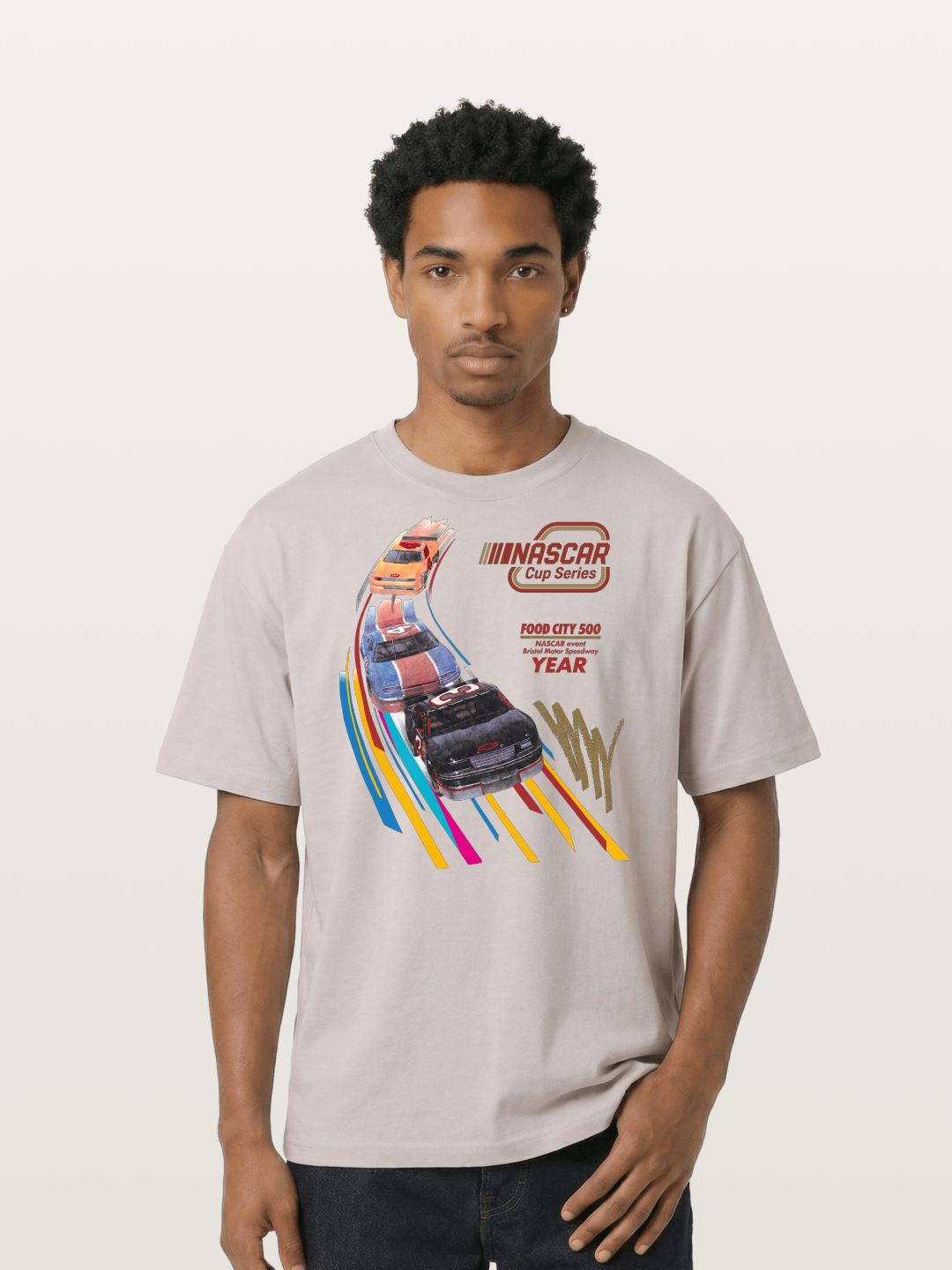 Vintage NASCAR Race Graphic Cotton T-shirt