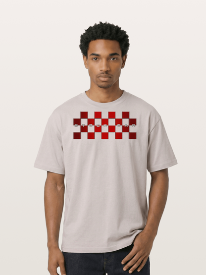Checkered Ring Cotton T-shirt