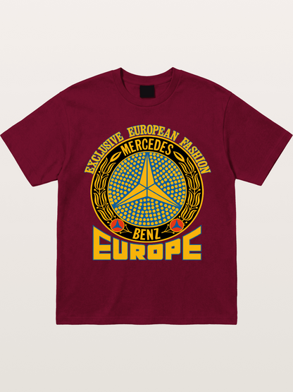 European Fashion Mercedes Print Gildan T-shirt