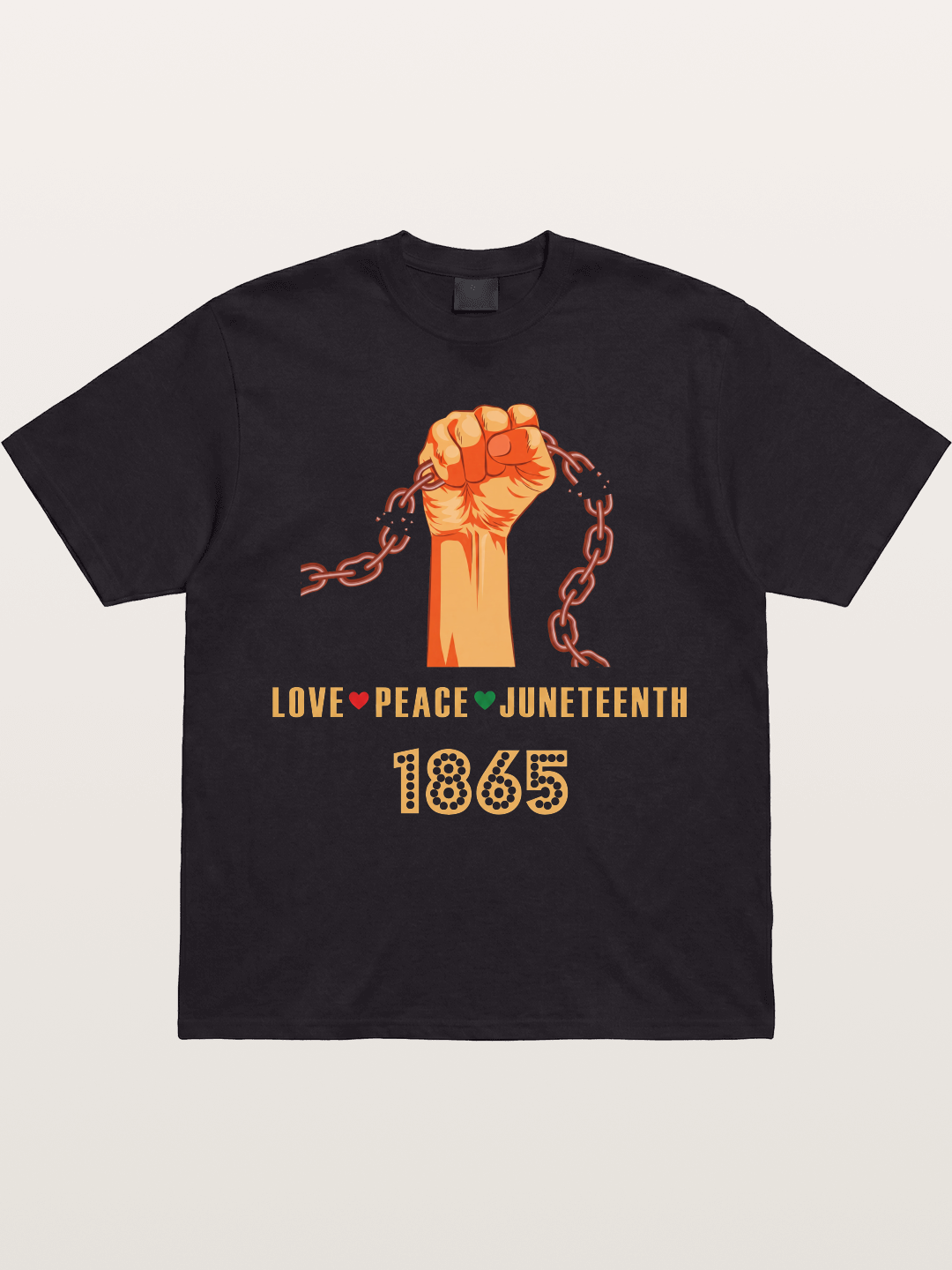 Juneteenth Love Peace Fist Gildan T-shirt