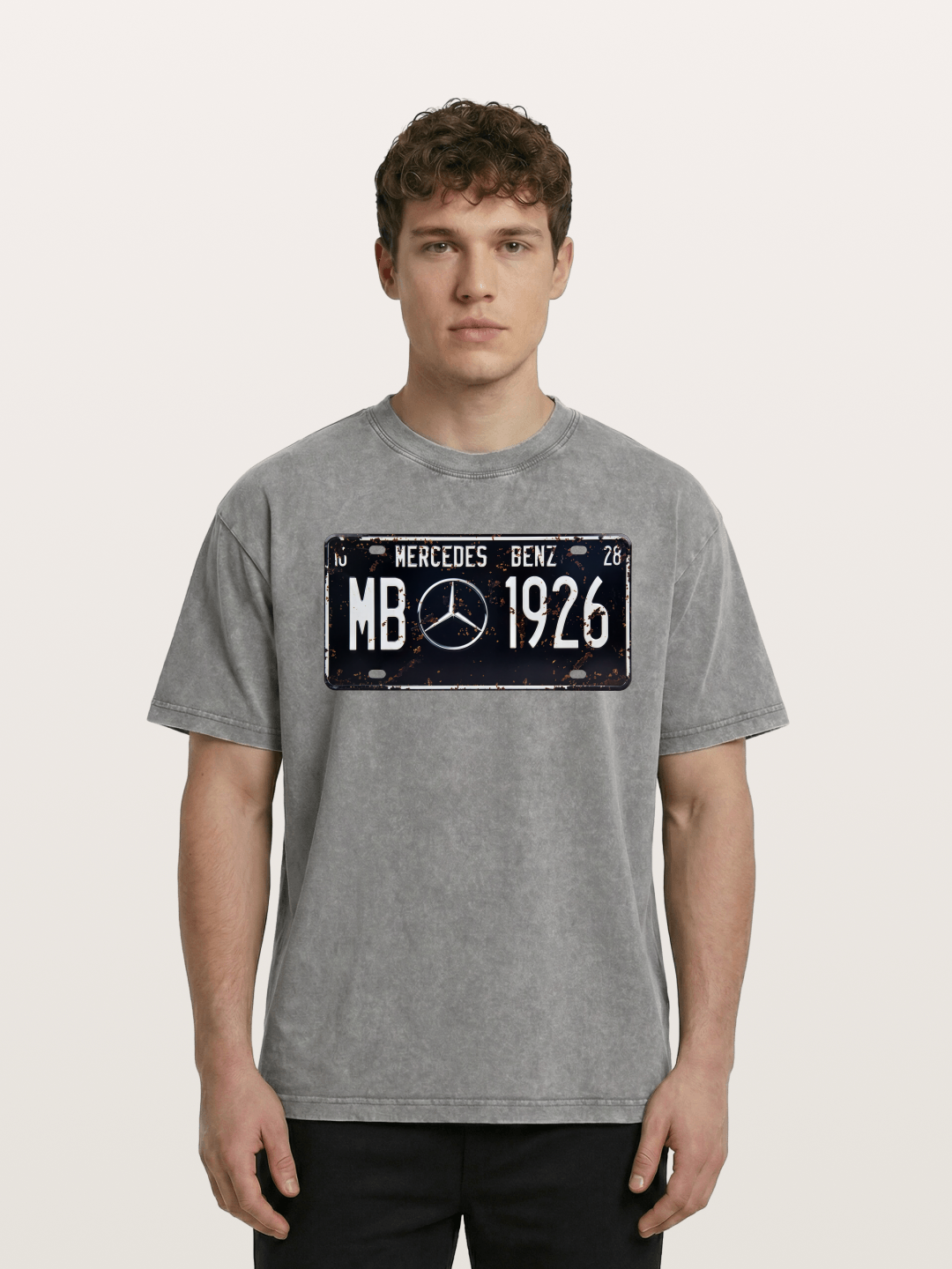 Commemorative license plate Washed T-shirt