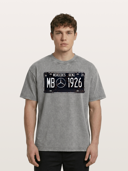 Commemorative license plate Washed T-shirt
