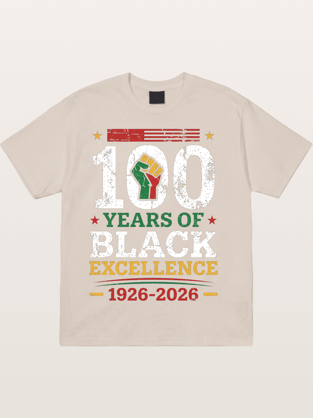 Juneteenth Centennial Excellence Tribute Cotton T-shirt