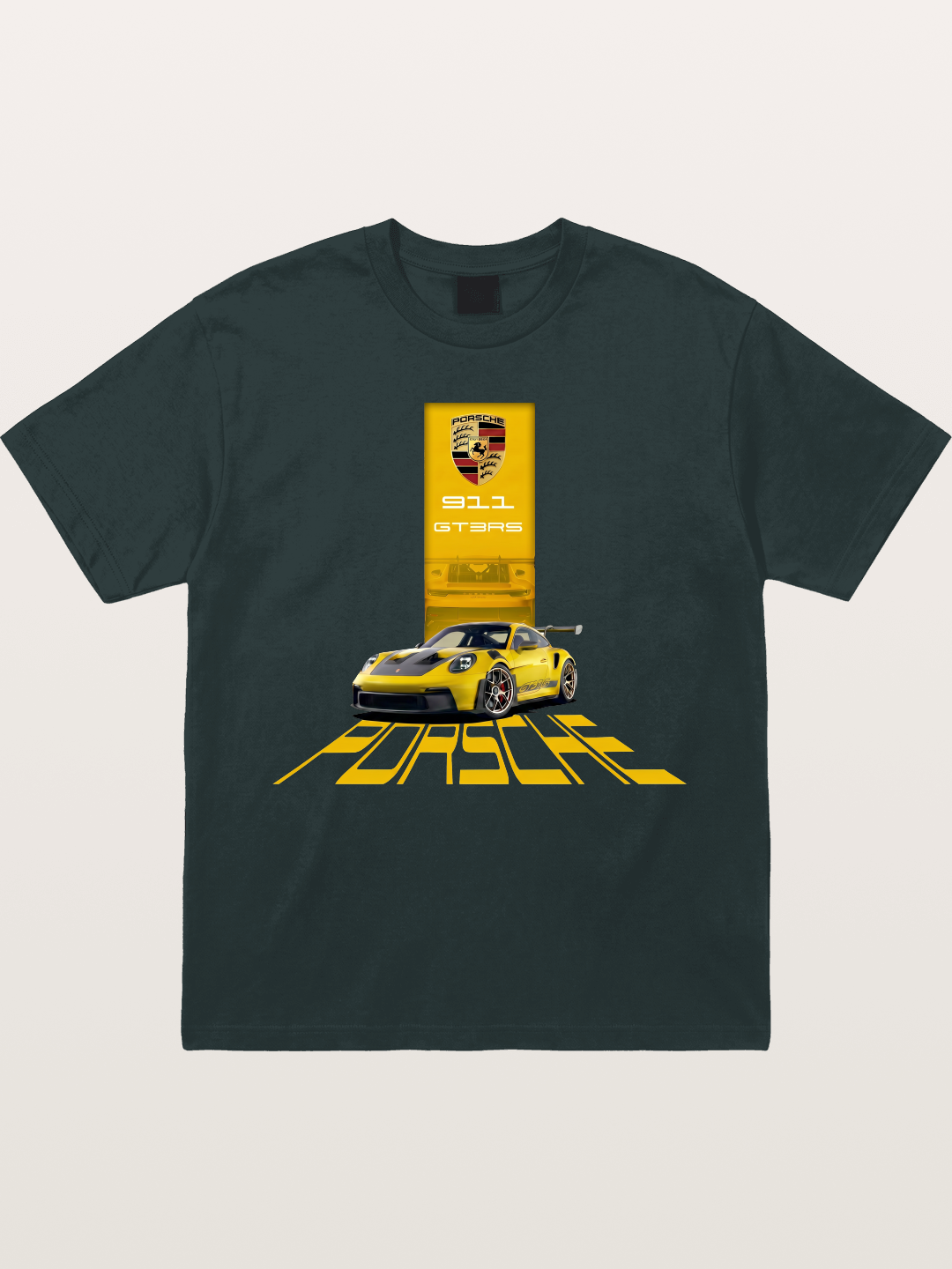 Yellow 911 GT3 RS Graphic Gildan T-shirt