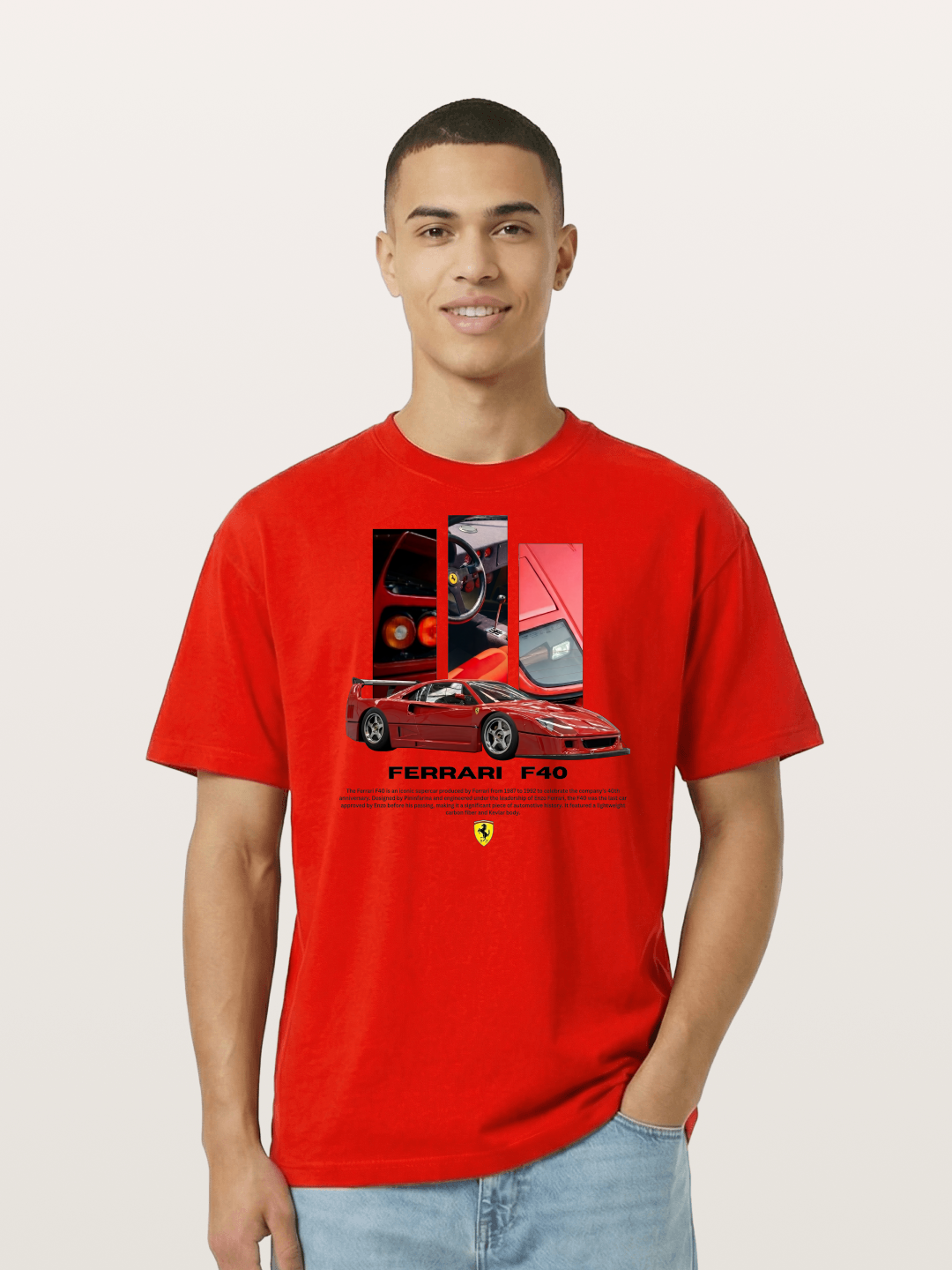 Vertical F40 Cotton T-shirt
