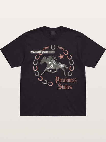 Preakness Stakes Horseshoe Art Gildan T-shirt