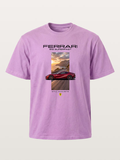 Ferrari 812 Tuscan Road Print Gildan T-shirt