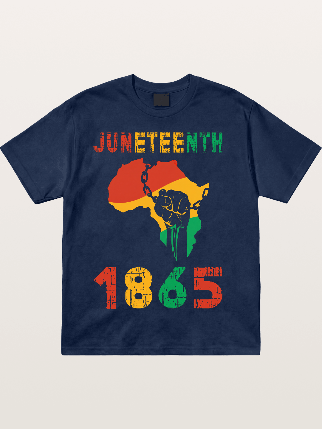 Juneteenth 1865 Africa Freedom Fist Cotton T-shirt