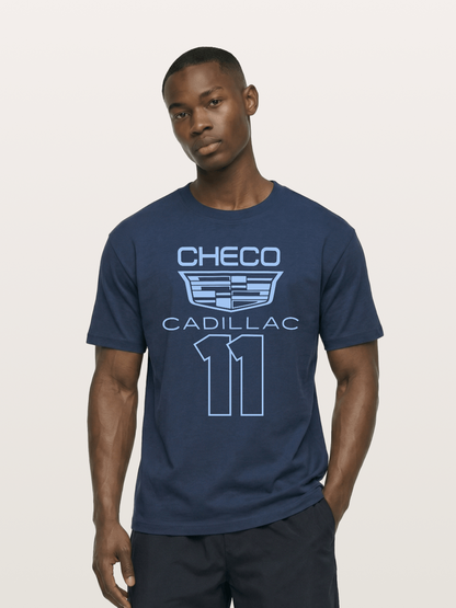 Checo Cadillac #11 Racing Emblem Cotton T-shirt
