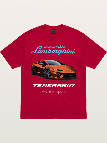 Lamborghini Temerario Orange Sports Car Gildan T-shirt