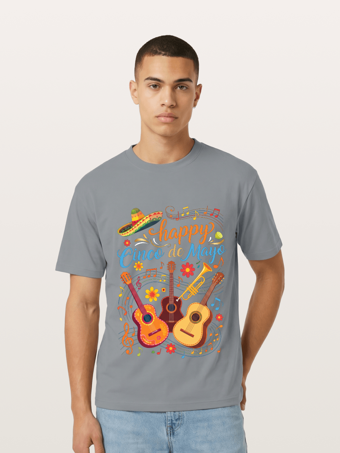 Mexican Guitar Trumpet Notes Gildan T-shirt