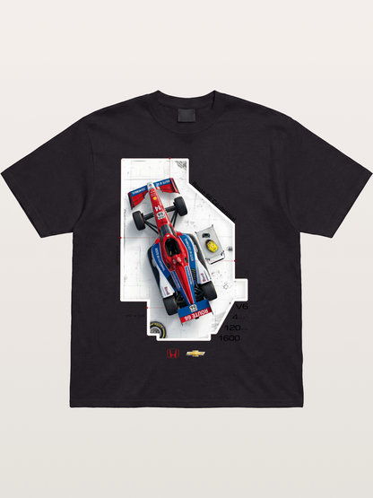 Blueprint Route66 IndyCar Card Cotton T-shirt