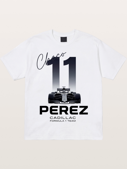 Sergio Perez 11 F1 Cadillac Cotton T-shirt