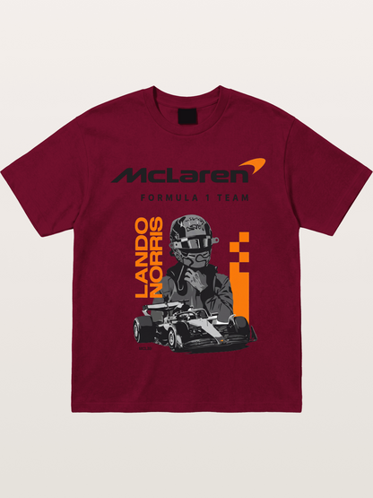 Lando Norris McLaren Portrait Gildan T-shirt