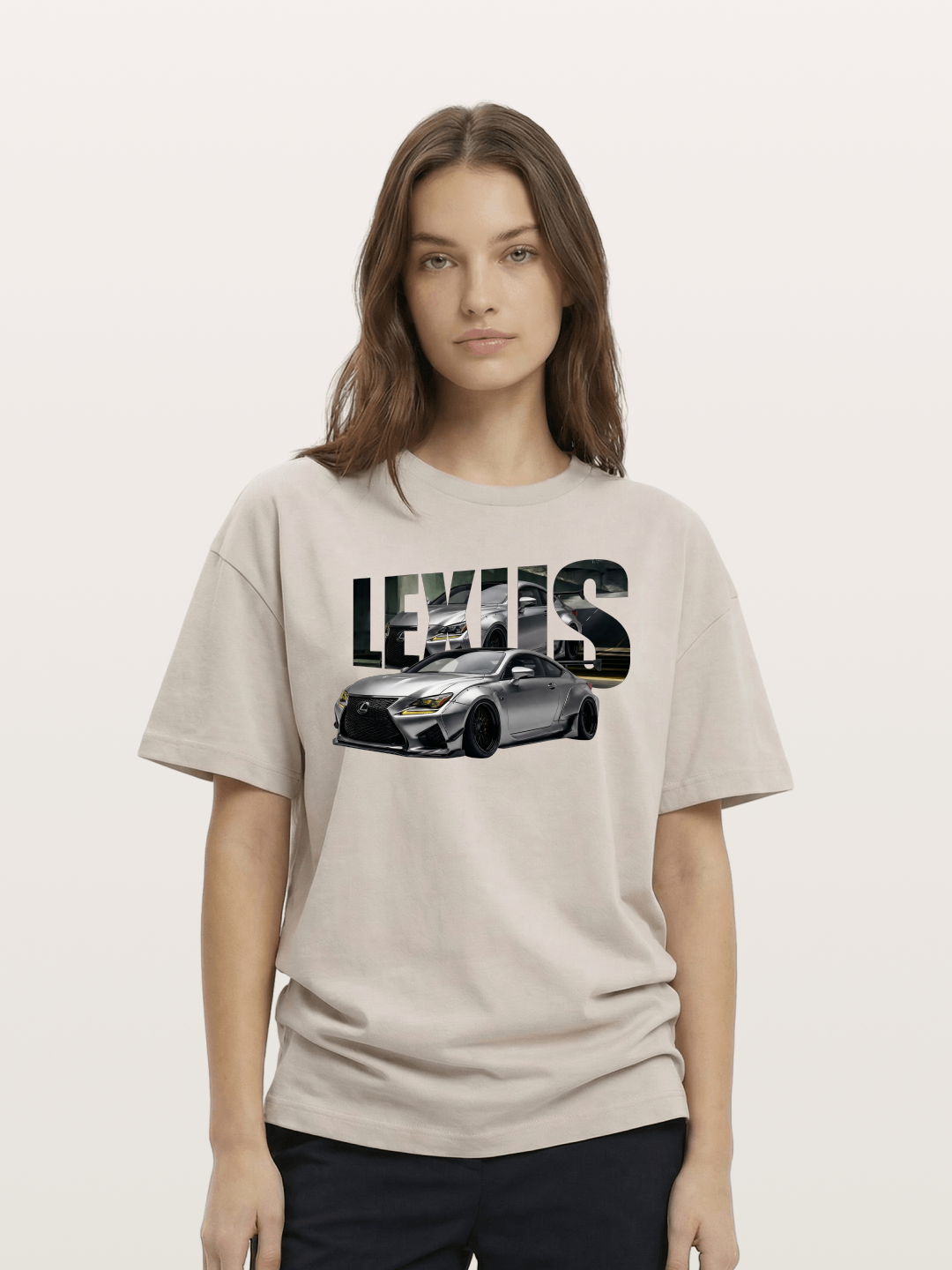 Lexus RC F Overlay Logo Art Cotton T-shirt