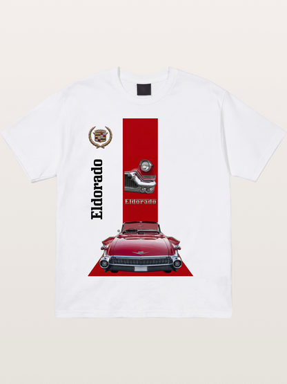Red Convertible Cotton T-shirt