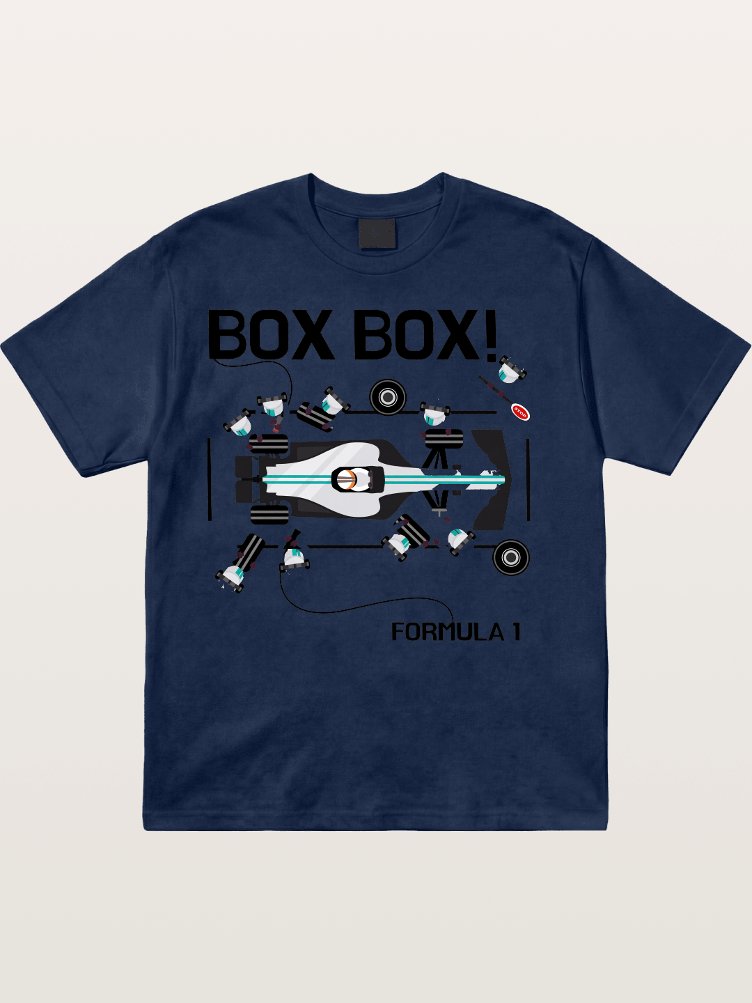 F1 Box Box Pit Stop Graphic Cotton T-shirt
