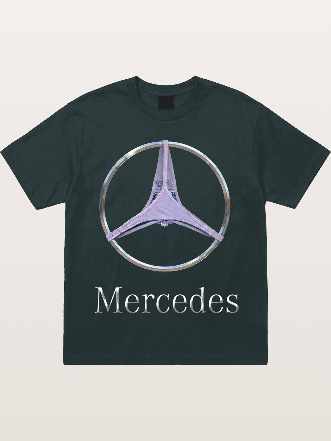 Mercedes Logo Thong Print Gildan T-shirt