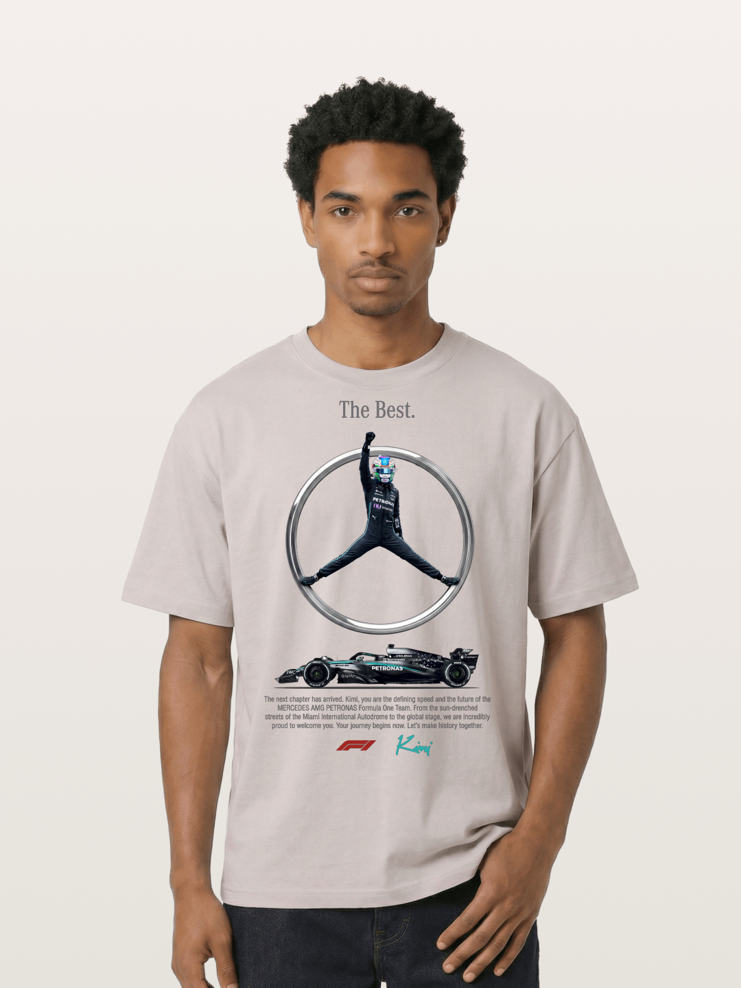 Kimi Mercedes Star Pose Cotton T-shirt