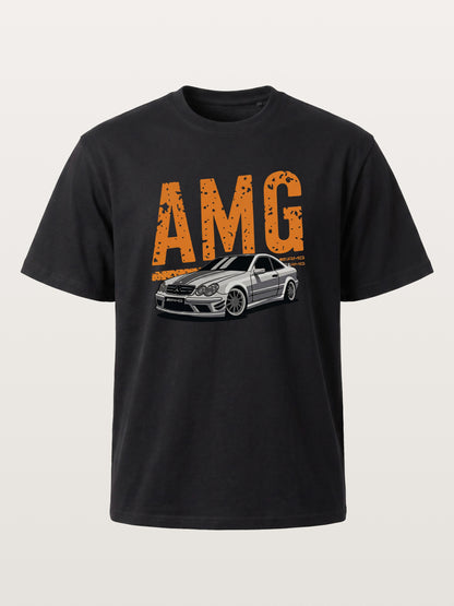 Vintage AMG CLK Coupe Distressed Font Gildan T-shirt