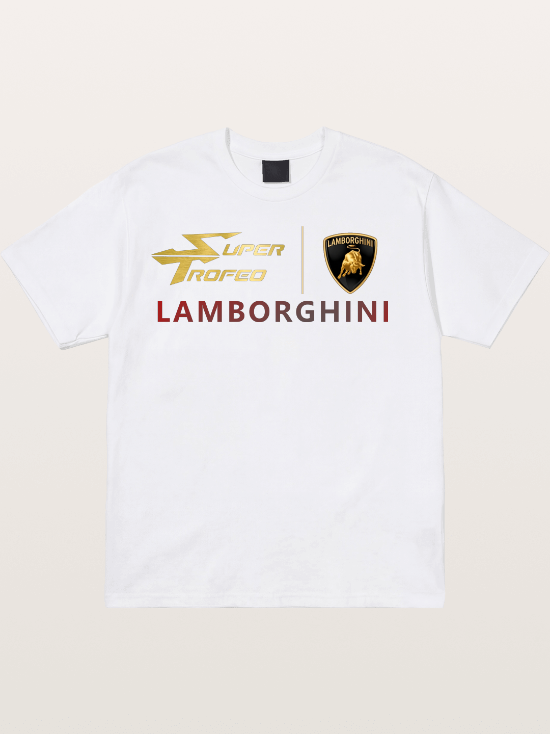 Lamborghini Super Trofeo Logo Cotton T-shirt