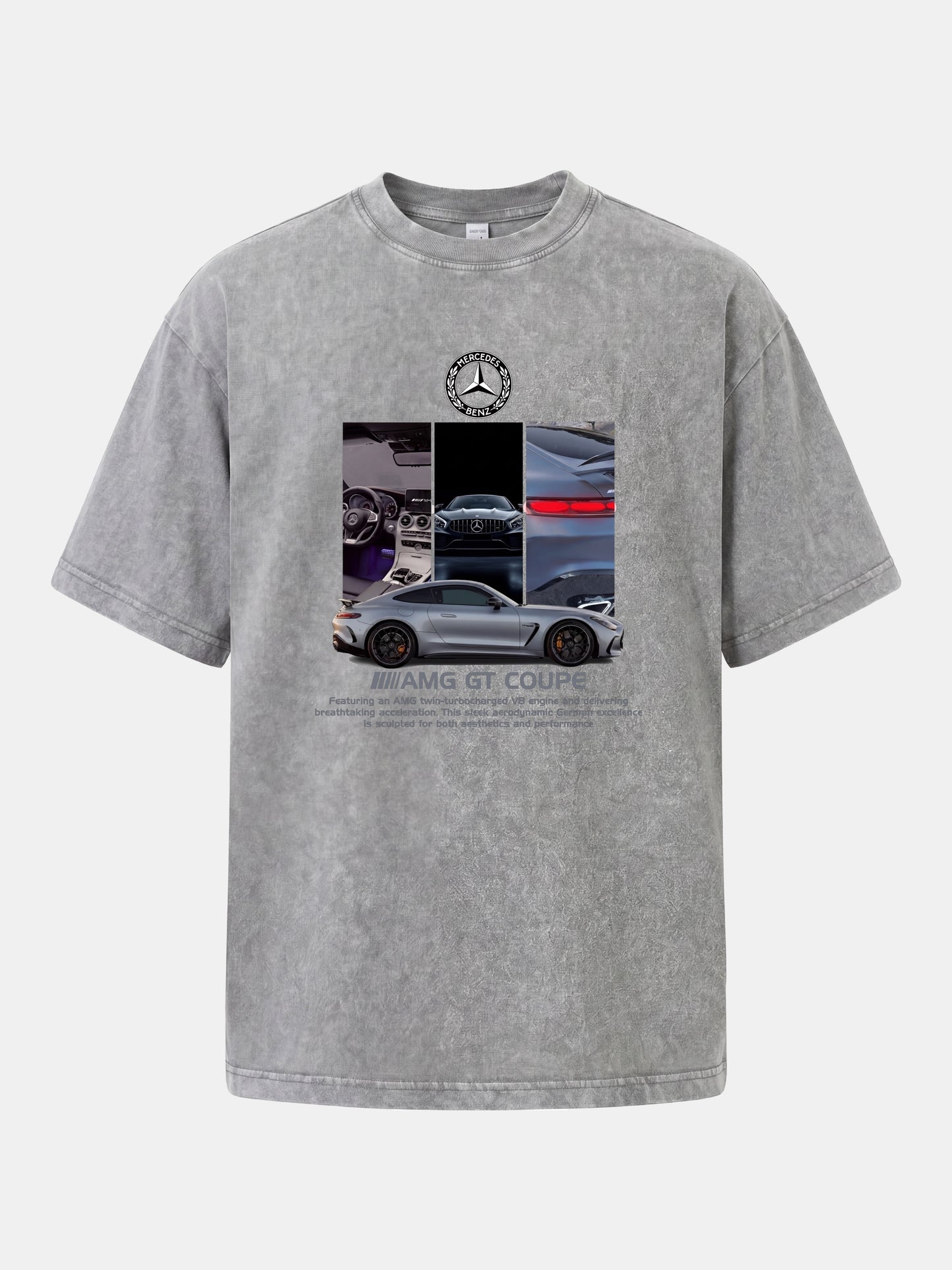 AMG GT Coupe Cabin And Exterior Mix Washed T-shirt