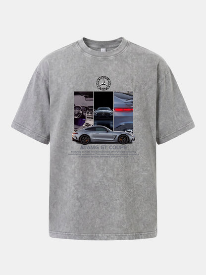 AMG GT Coupe Cabin And Exterior Mix Washed T-shirt
