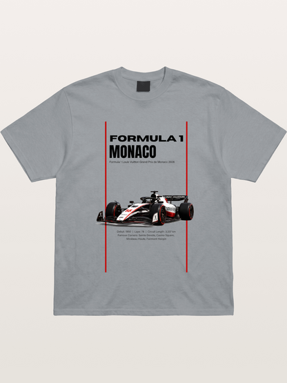 Minimal F1 Monaco Race Card Gildan T-shirt