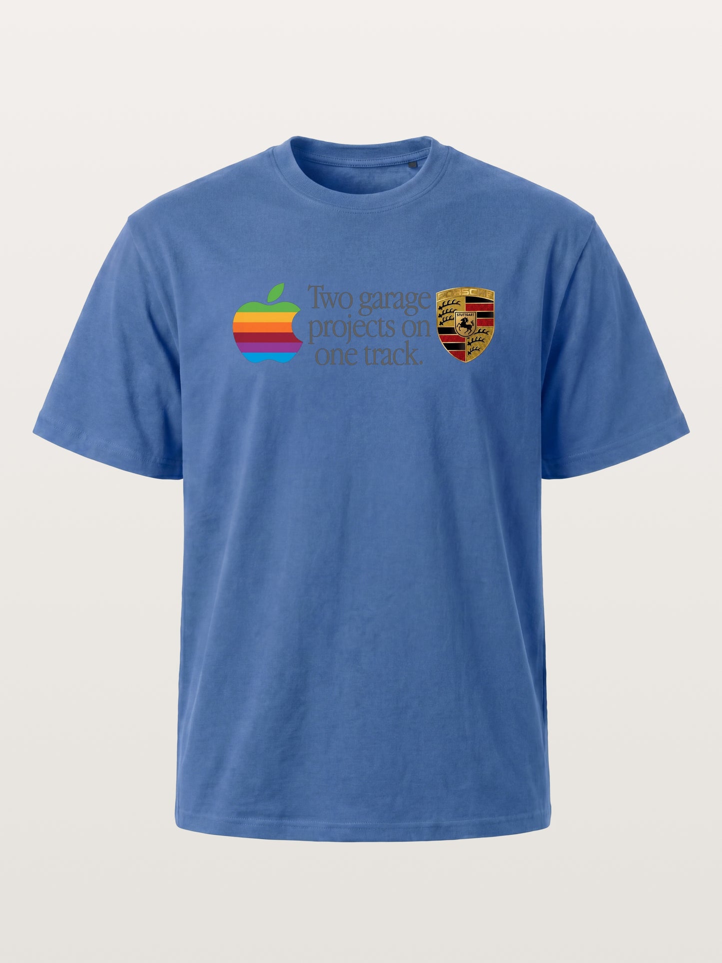 Rainbow Apple Porsche Garage Phrase Gildan T-shirt