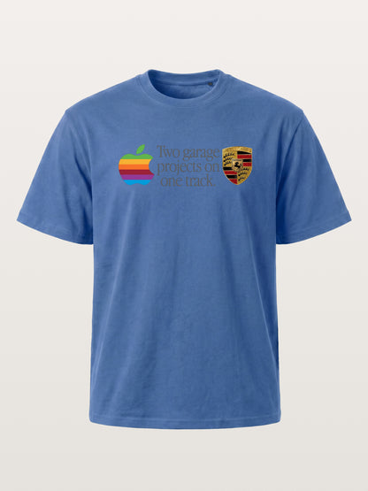 Rainbow Apple Porsche Garage Phrase Gildan T-shirt