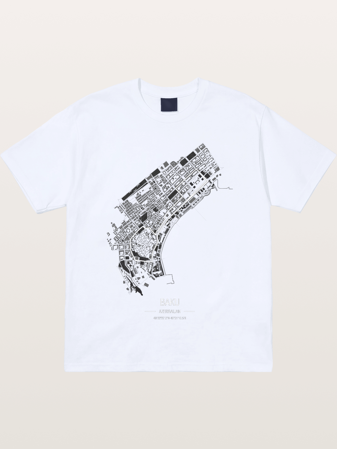 Baku City Circuit F1 Map Gildan T-shirt