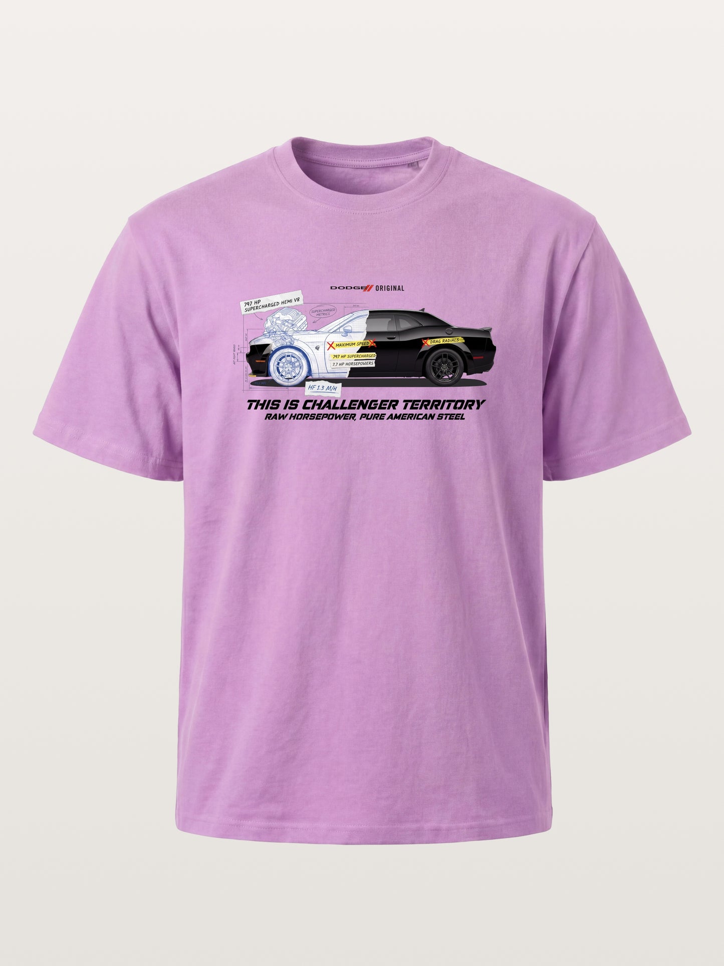 Blueprint Hellcat Spec Poster Gildan T-shirt