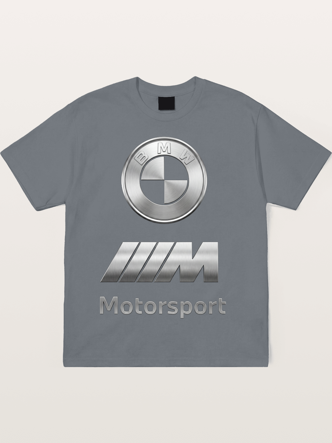BMW Motorsport Metal Logo Art Cotton T-shirt