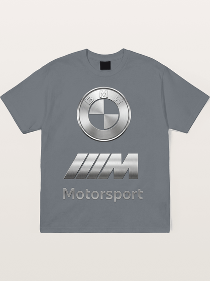 BMW Motorsport Metal Logo Art Cotton T-shirt
